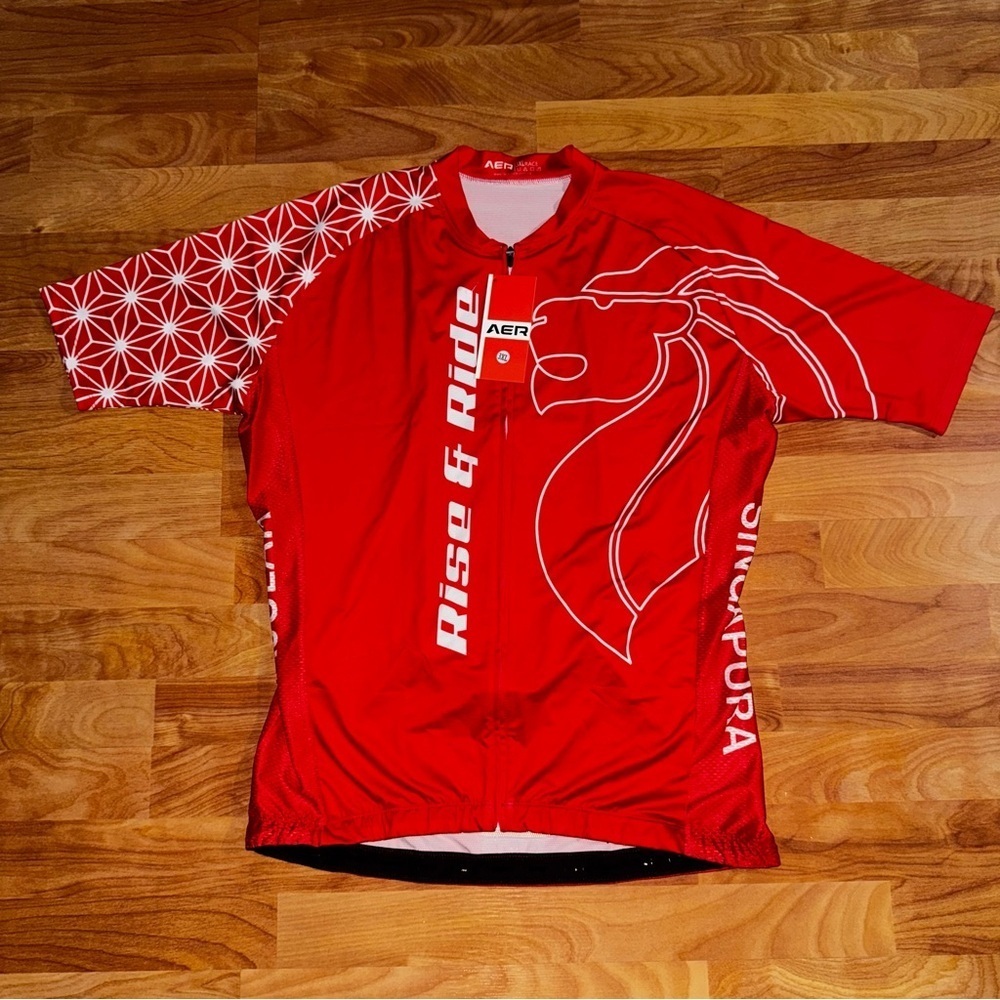 Women’s Size 3XL Cycle Jersey Red And White Cyclexafe Brand New Cycle Jersey